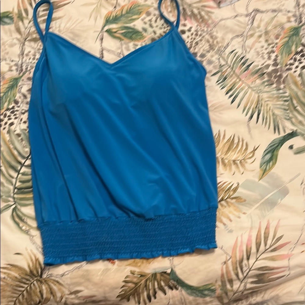 Blue tankini Camisole top bathing suit